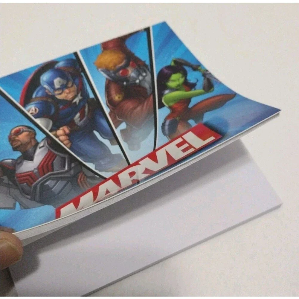 Marvel Avengers Soft Pencil Case School Supplies 8-pc Kit Sticker Book Notepad